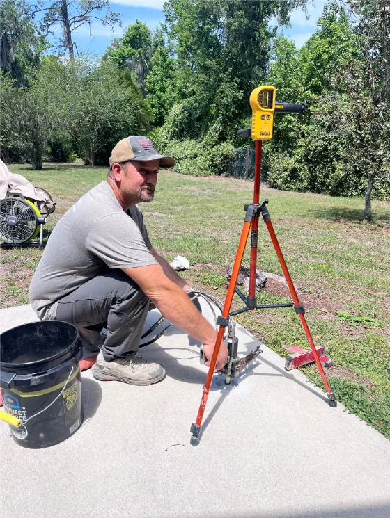 Environmental Foam Solutions polyurethane foam concrete lifting project