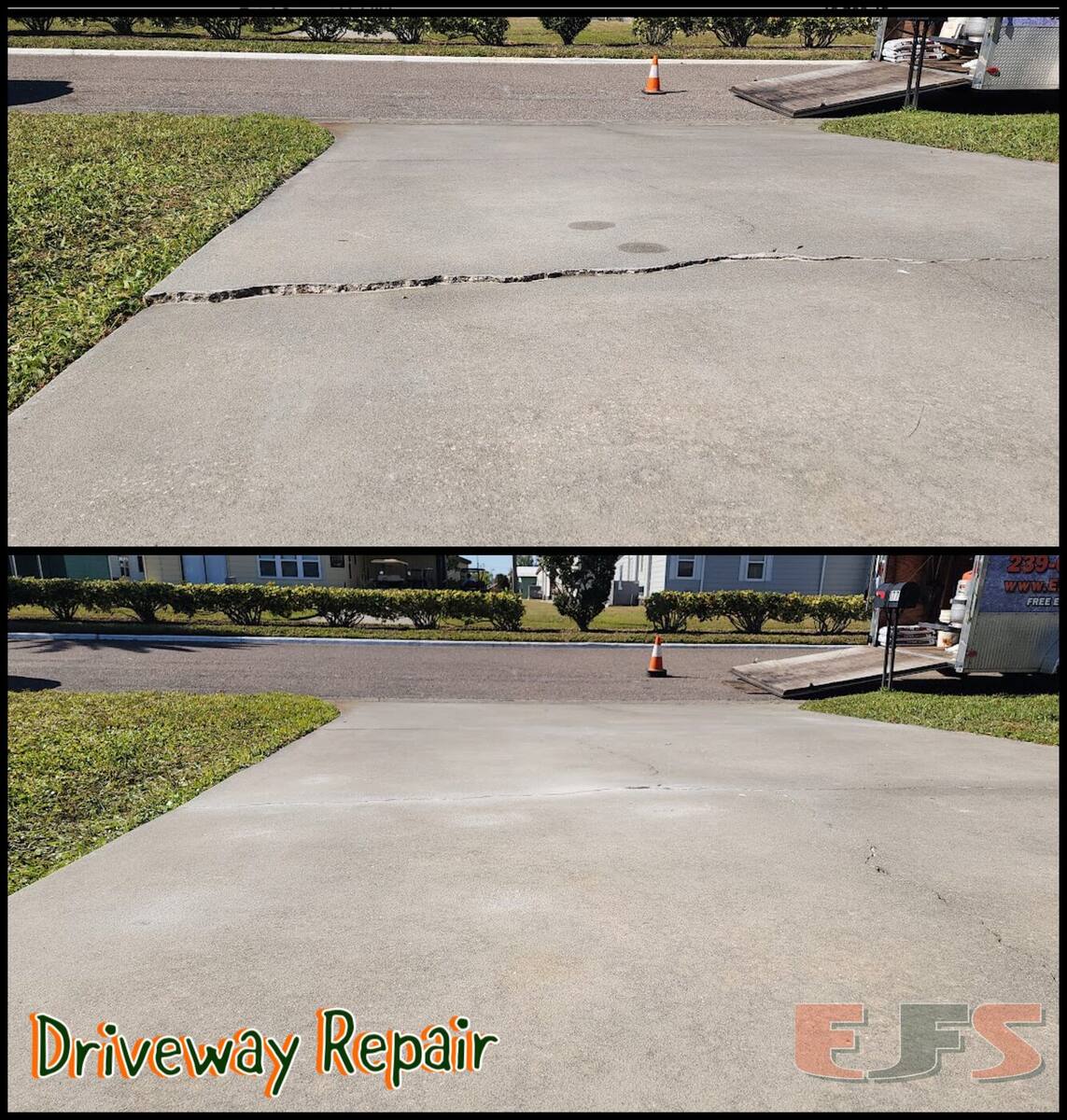 Concrete repair for waterfront property in Crystal River FL