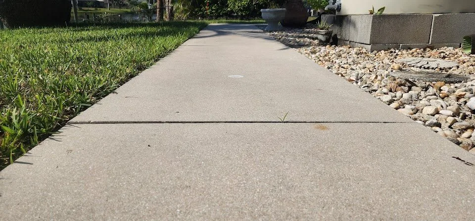 Uneven sidewalk trip hazard repair in Homosassa FL