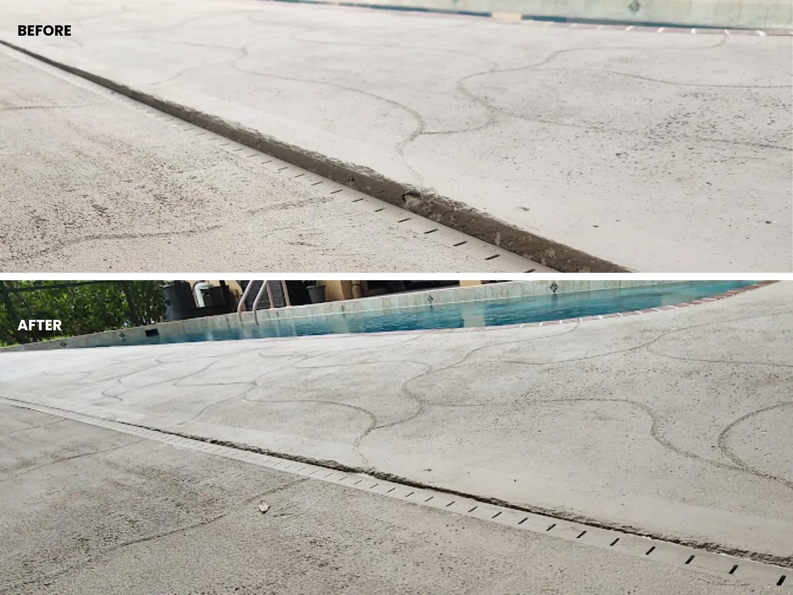 Inverness pool deck repair before and after