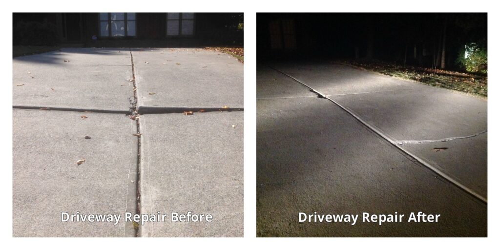 Uneven Driveway Repaired by Port Charlotte Concrete Lifting and Leveling Company
