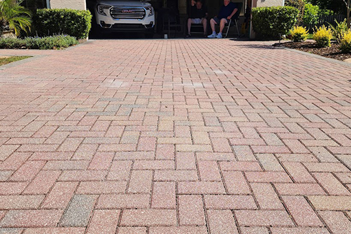 Driveway of Tampa Bay Family After Getting Concrete Repair