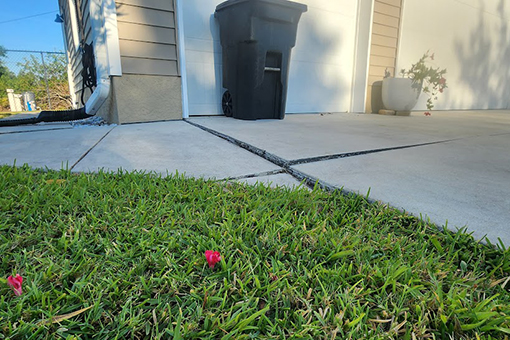 Diveway in Tampa Bay FL Before Getting Concrete Lifting and Leveling Repair Solutions