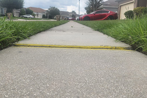 Ongoing Sidewalk Repair at a Subdivision in Tampa Bay Florida