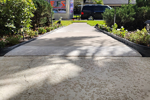 Newly Repaired Sidewalk in Tampa Bay Florida