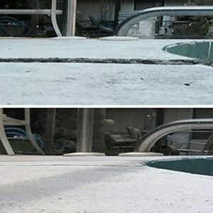Florida Pool Deck Concrete Repair Before and After Pool Deck Concrete Repair in Florida